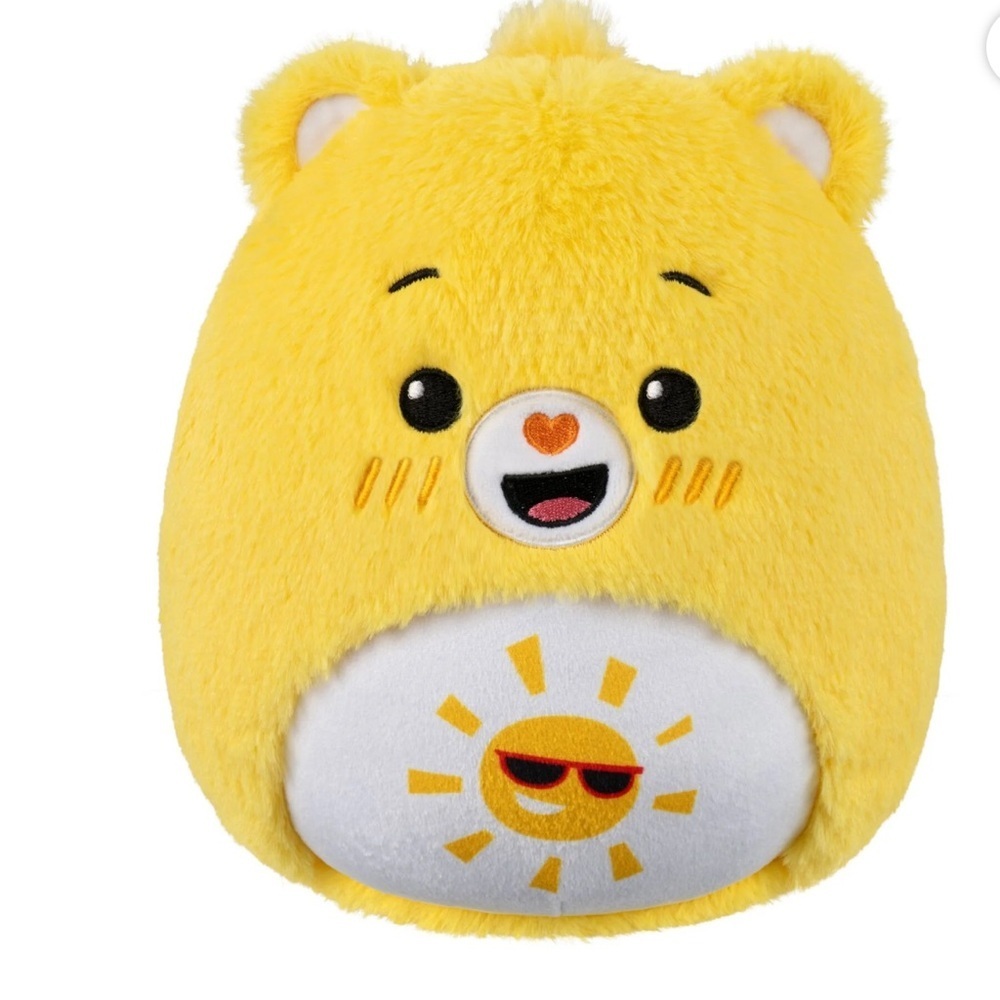 Squishmallows FuzzAMallow Official 8 inch Care Bears Funshine Bear